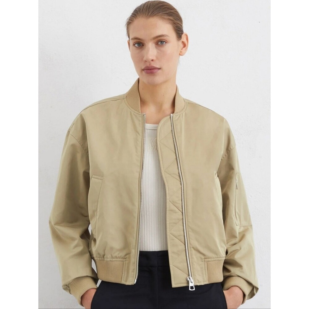 Marc O'Polo Bomber Jacket - Tan Size M